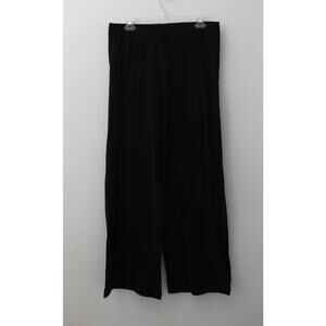 Old Navy Womens High-Waisted Fashion Wide-Leg Leggings BlackJack Size L NWT